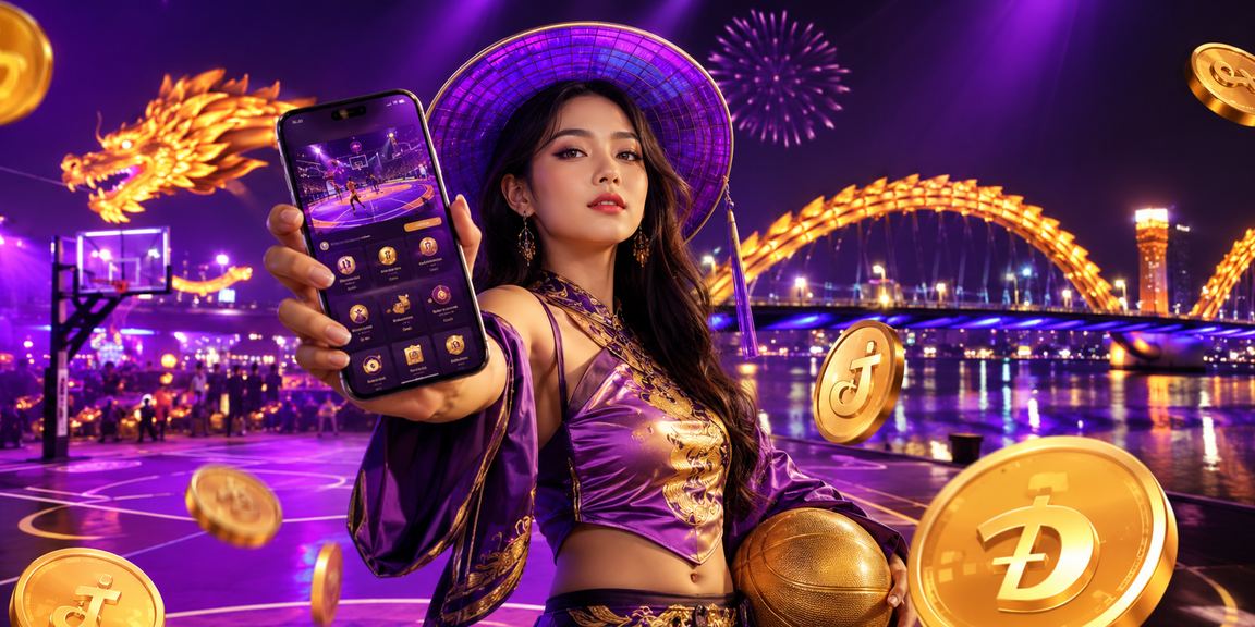 Bối cảnh Đà Nẵng thể thao neon thể hiện giao diện Việt hóa của bty