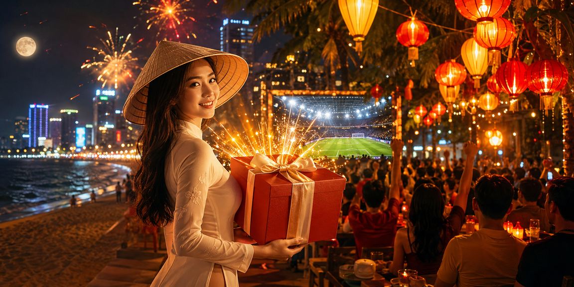 Khung cảnh Hội An với nón lá gợi ý ưu đãi thể thao và giải trí buổi tối