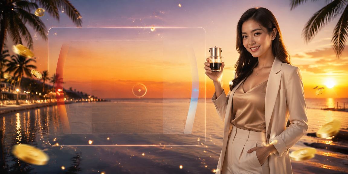 Không gian cà phê Phú Quốc gợi bối cảnh đọc điều khoản trước khi sử dụng